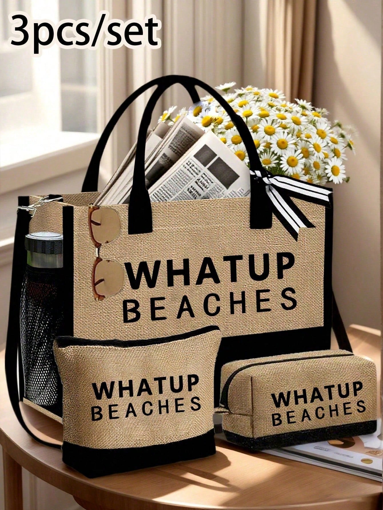 Travel Accessories Gifts For Women - 1 Set Beach Tote Bag For