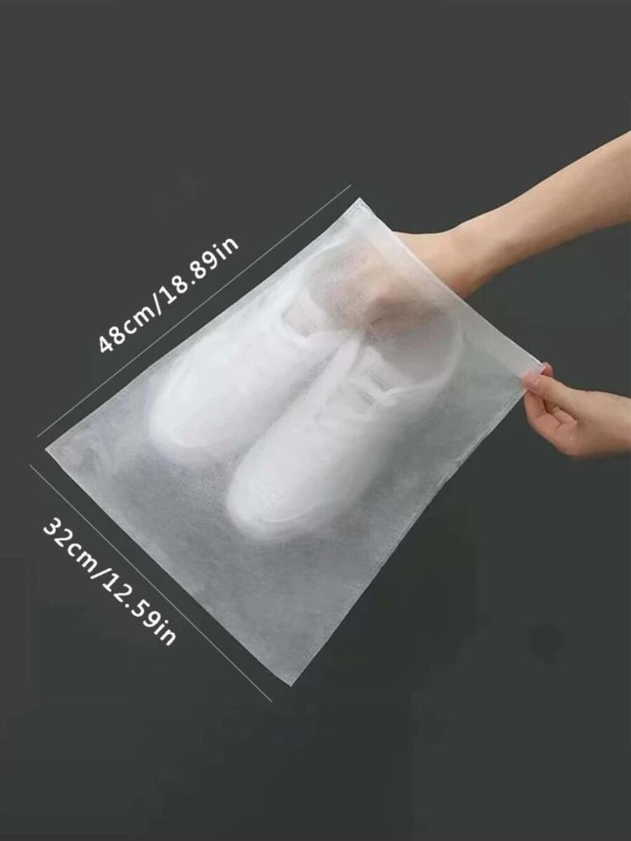 Shoe Bag Travel - 50pcs White Nonwoven Shoe Storage Bags