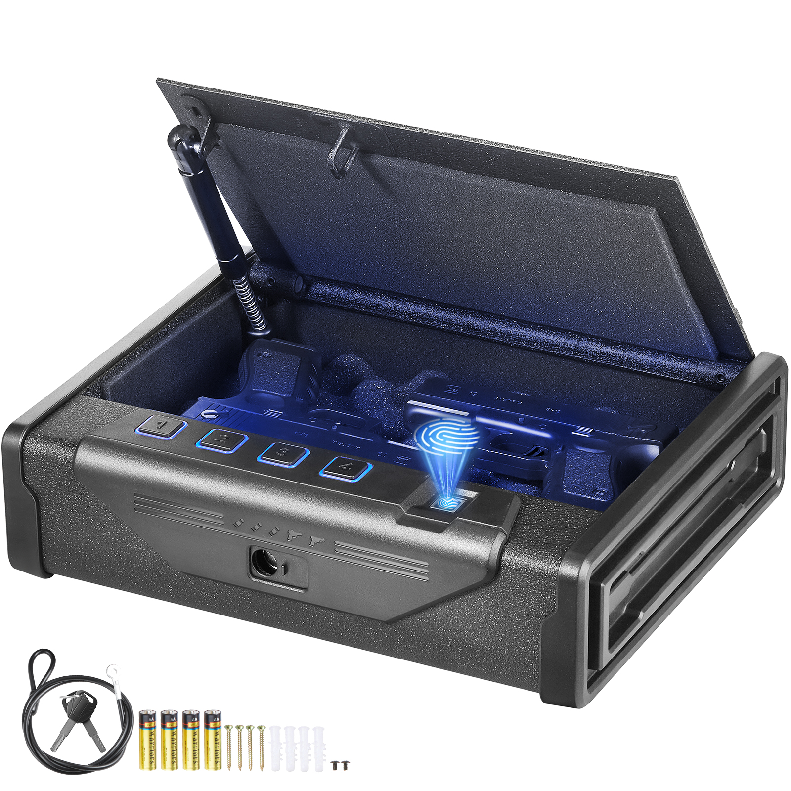 VEVOR Gun Safe Q235 Steel Pist - Travel Access ulasan dan harga