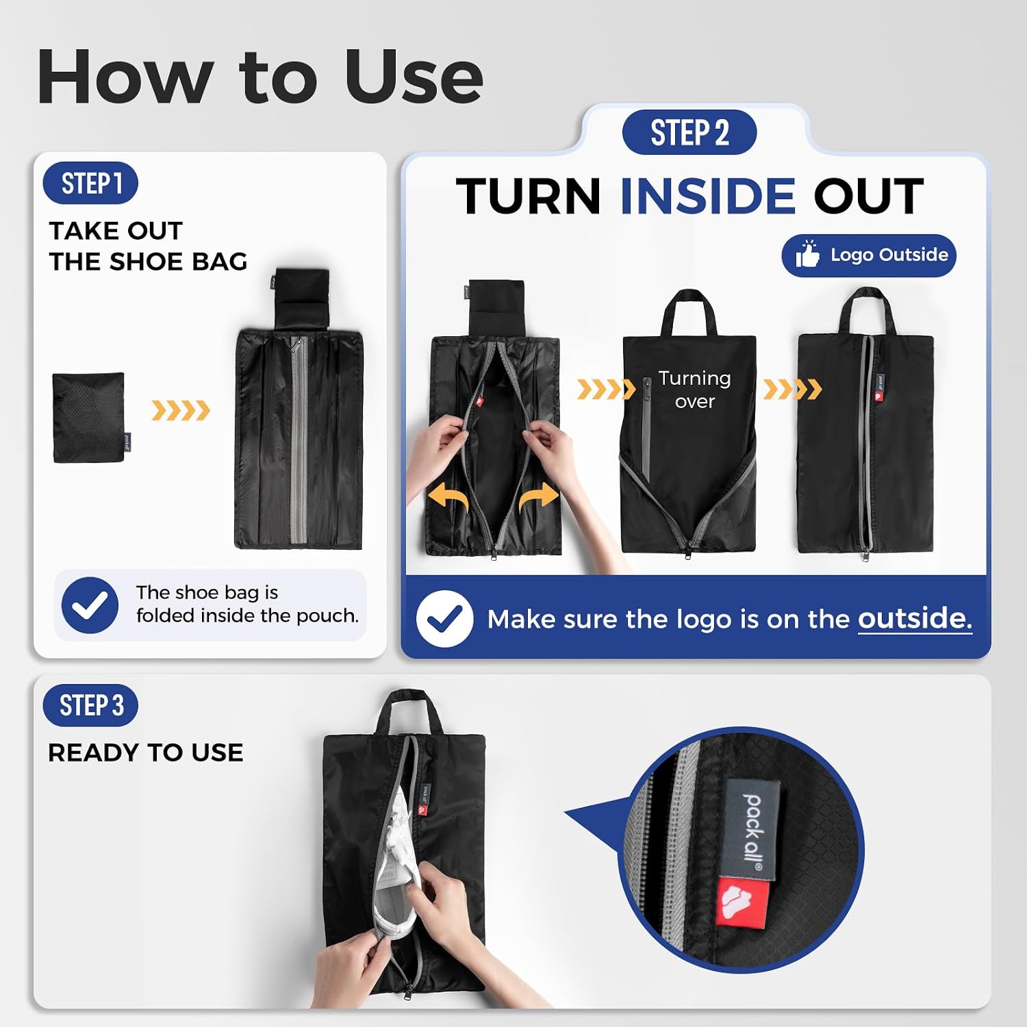 Foldable Shoe Bag for Travel,  - Shoe Bag Travel ulasan dan harga