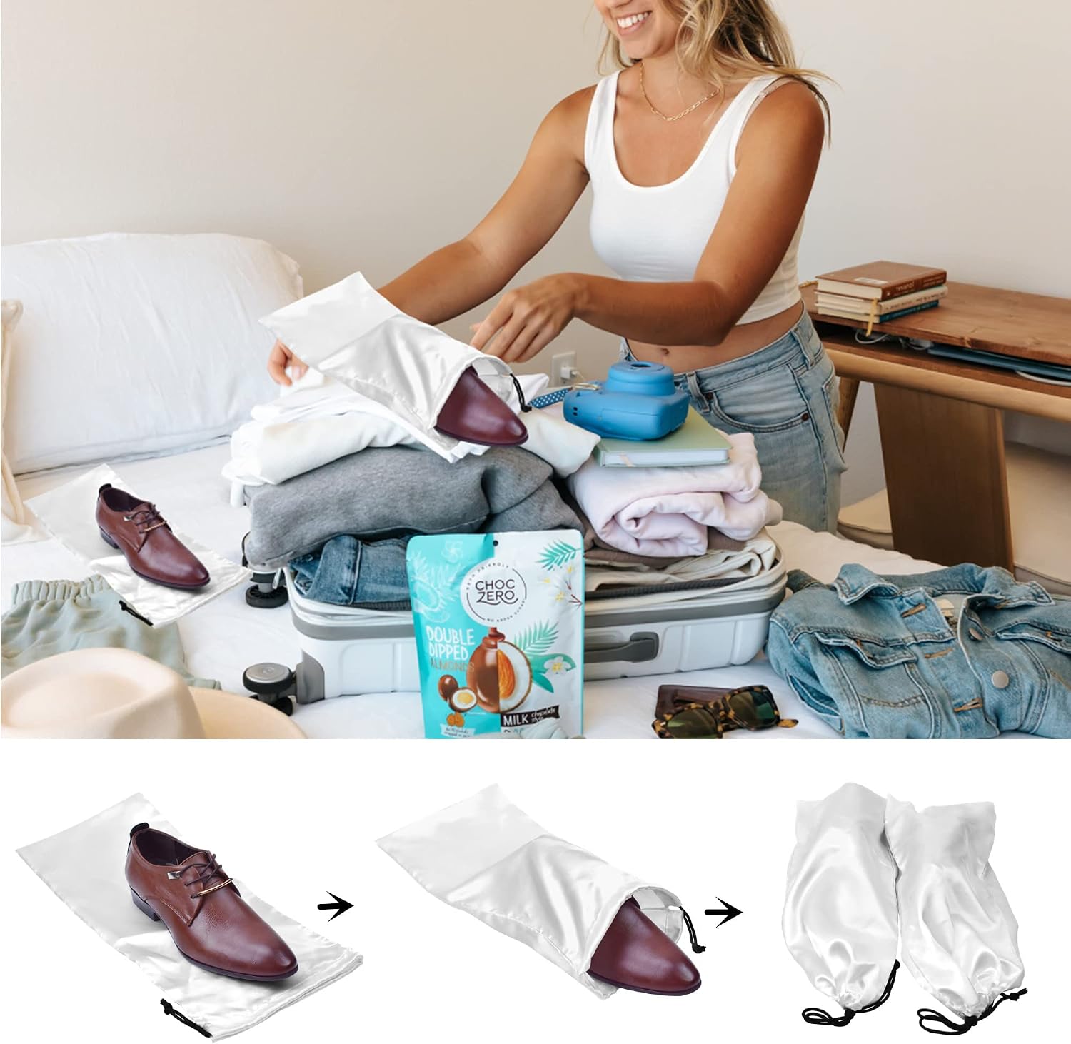 Shoe Bags for Travel 10 Pack D - Shoe Bag Travel ulasan dan harga