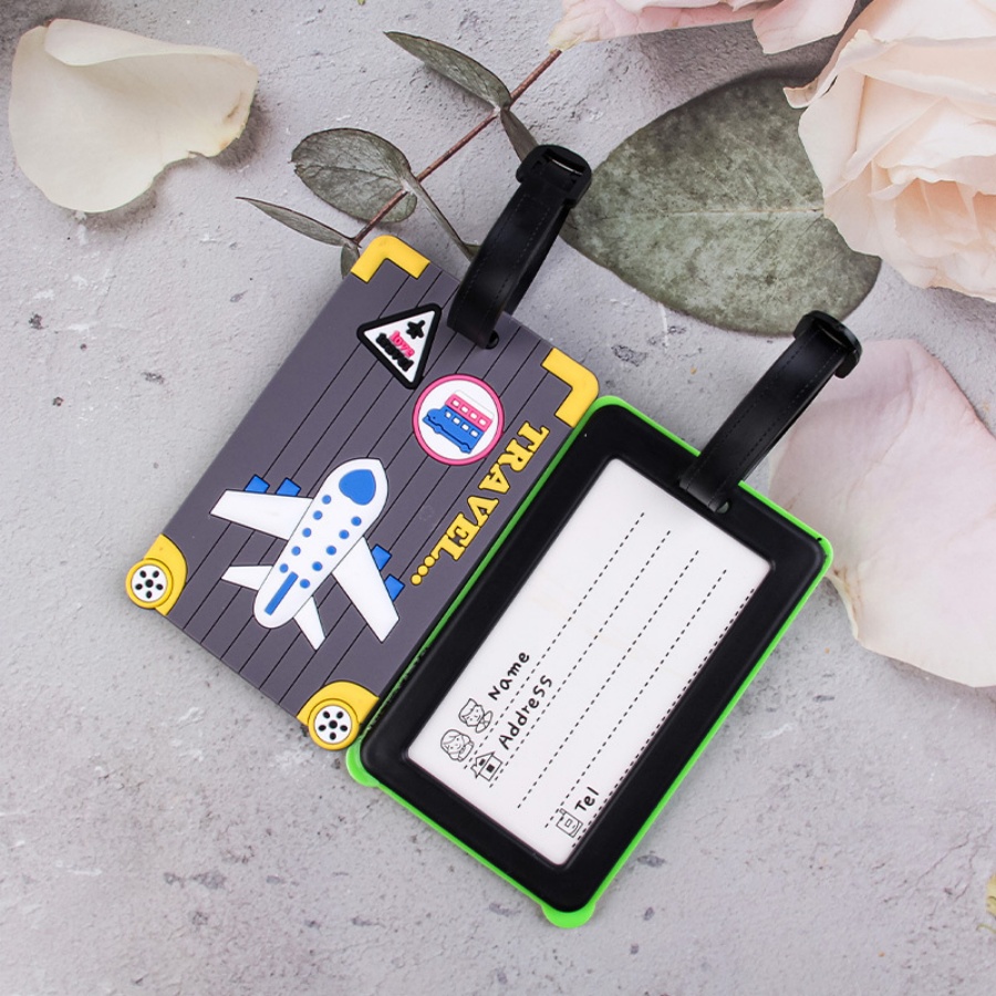 Soft PVC Luggage Tags Plane Pa - Qantas Travel Accessories ulasan dan harga
