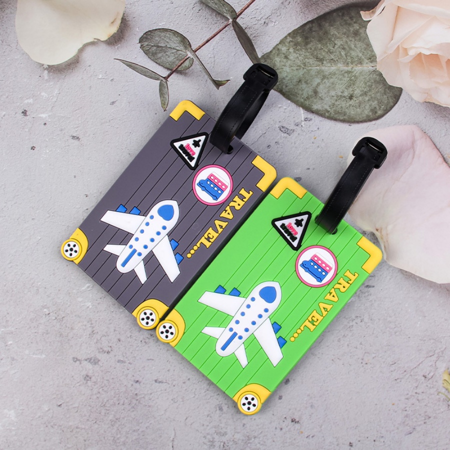 Soft PVC Luggage Tags Plane Pa - Qantas Travel Accessories ulasan dan harga