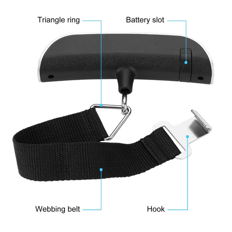 Portable Scale Digital LCD Dis - Travel Accessories Electronics ulasan dan harga