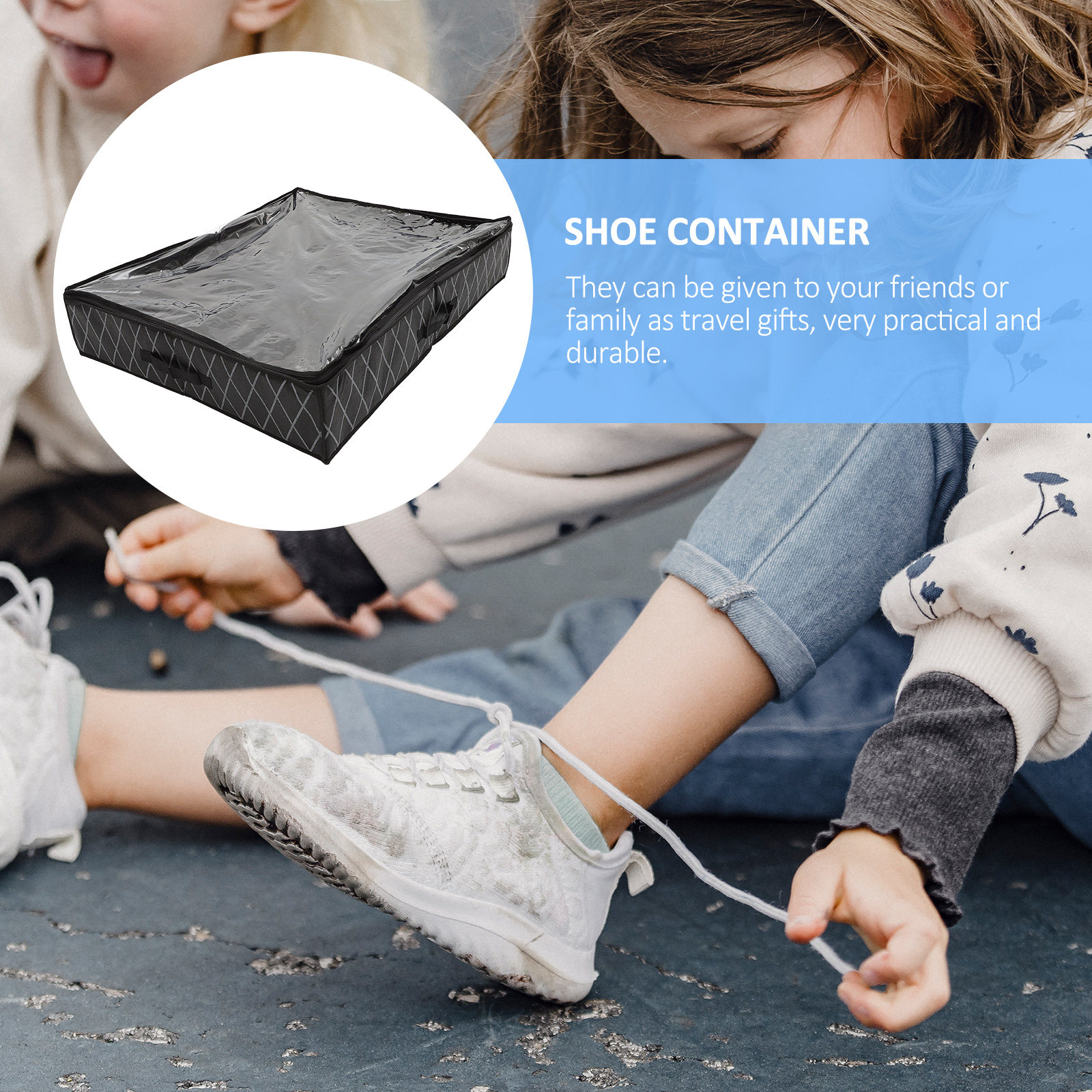 Underbed Shoe Organizer Travel - Shoe Bag Travel ulasan dan harga