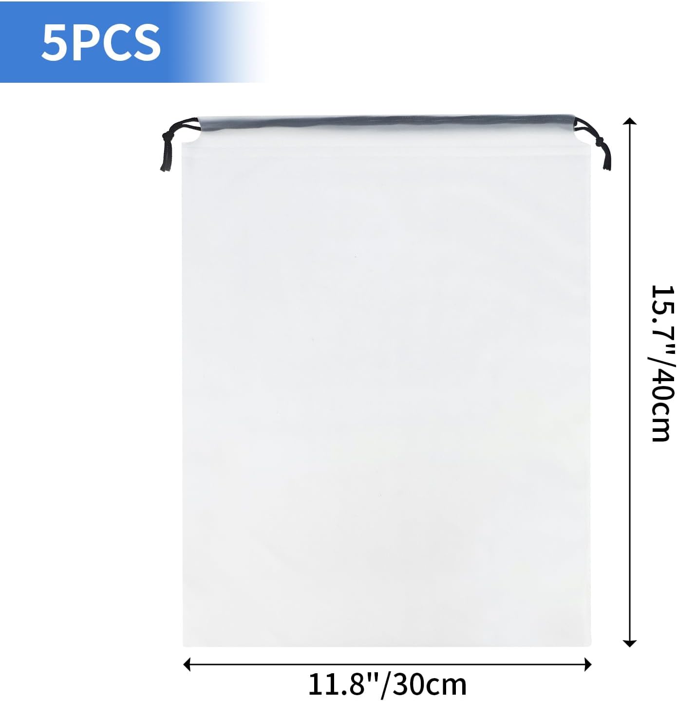 Clear Travel Shoe Bags 5-Pack  - Shoe Bag Travel ulasan dan harga