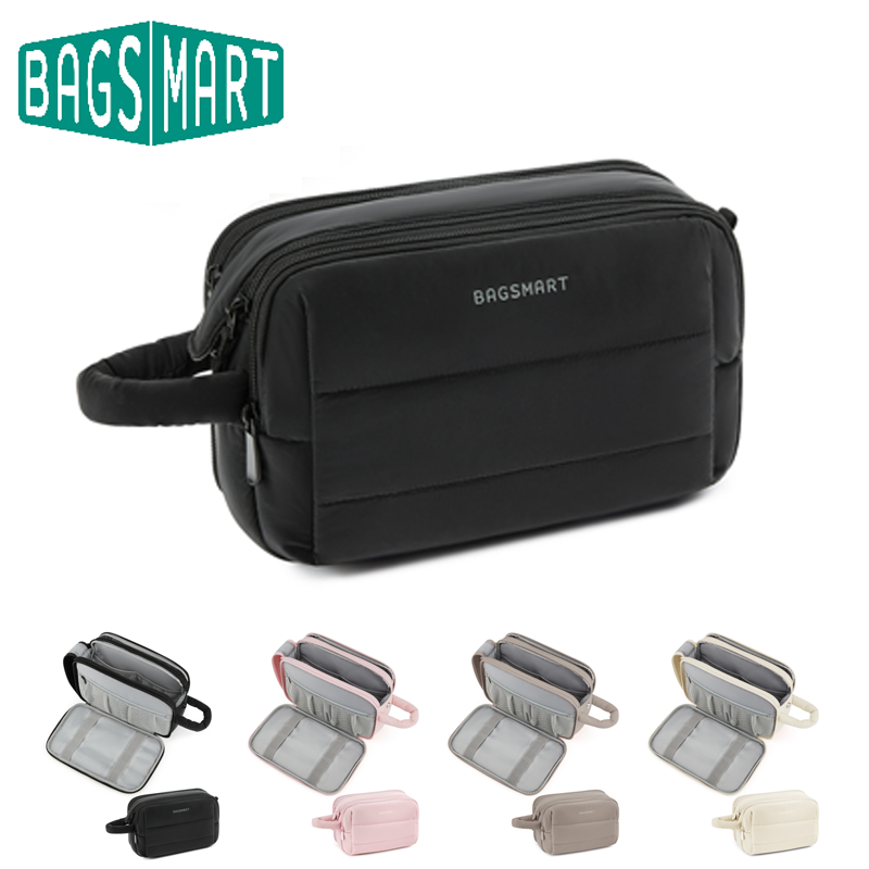 BAGSMART Fluffy Toiletry Bag W - Travel Accessories Kit Bag ulasan dan harga