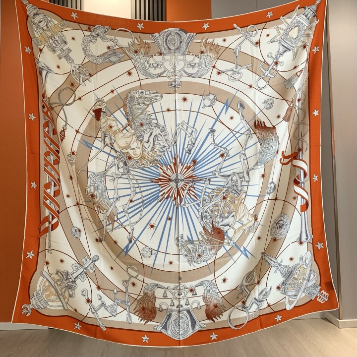 Luxury Brand Scarf Large Silk  - Travel Access ulasan dan harga