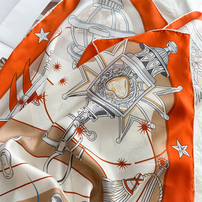 Luxury Brand Scarf Large Silk  - Travel Access ulasan dan harga