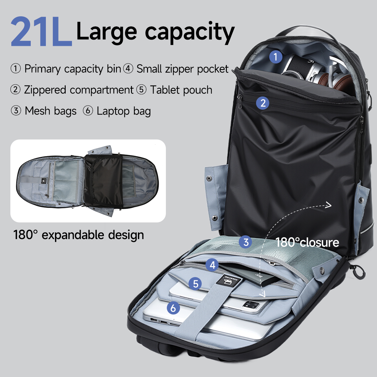 Tigernu Fashion Backpack Men T - Shoe Bag Travel ulasan dan harga