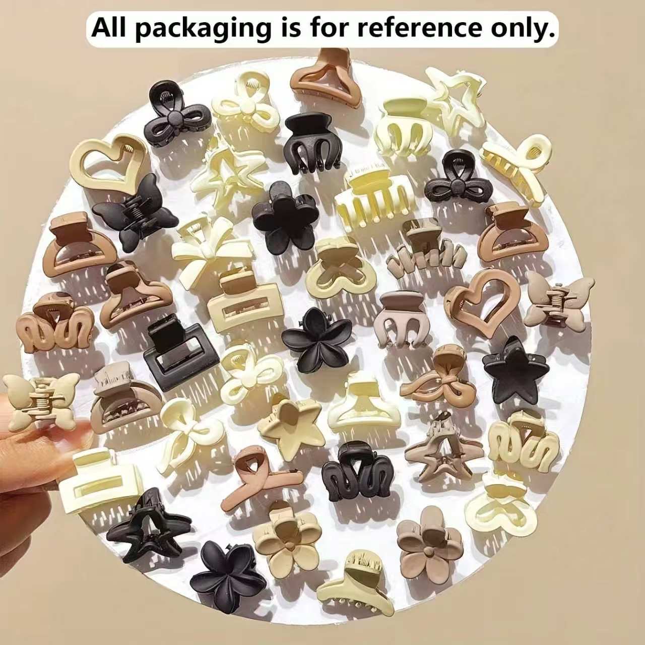 10/20/30pcs Beige Mixed Pack S - Travel Accessories Gifts For Women ulasan dan harga
