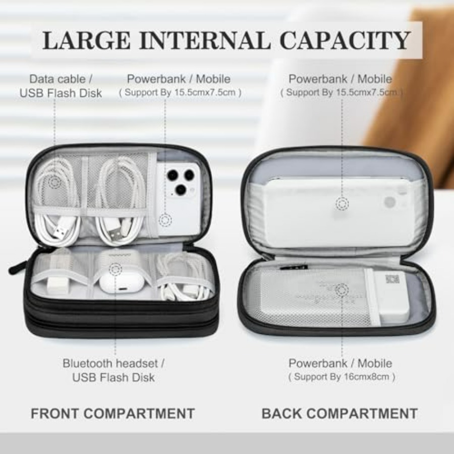 Travel Cable Organizer Pouch E - Travel Accessories Electronics ulasan dan harga