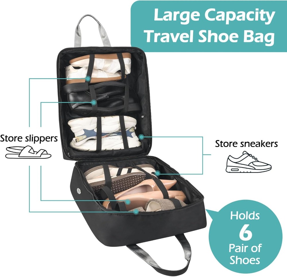 Travel Shoe Bags with Handle,  - Shoe Bag Travel ulasan dan harga