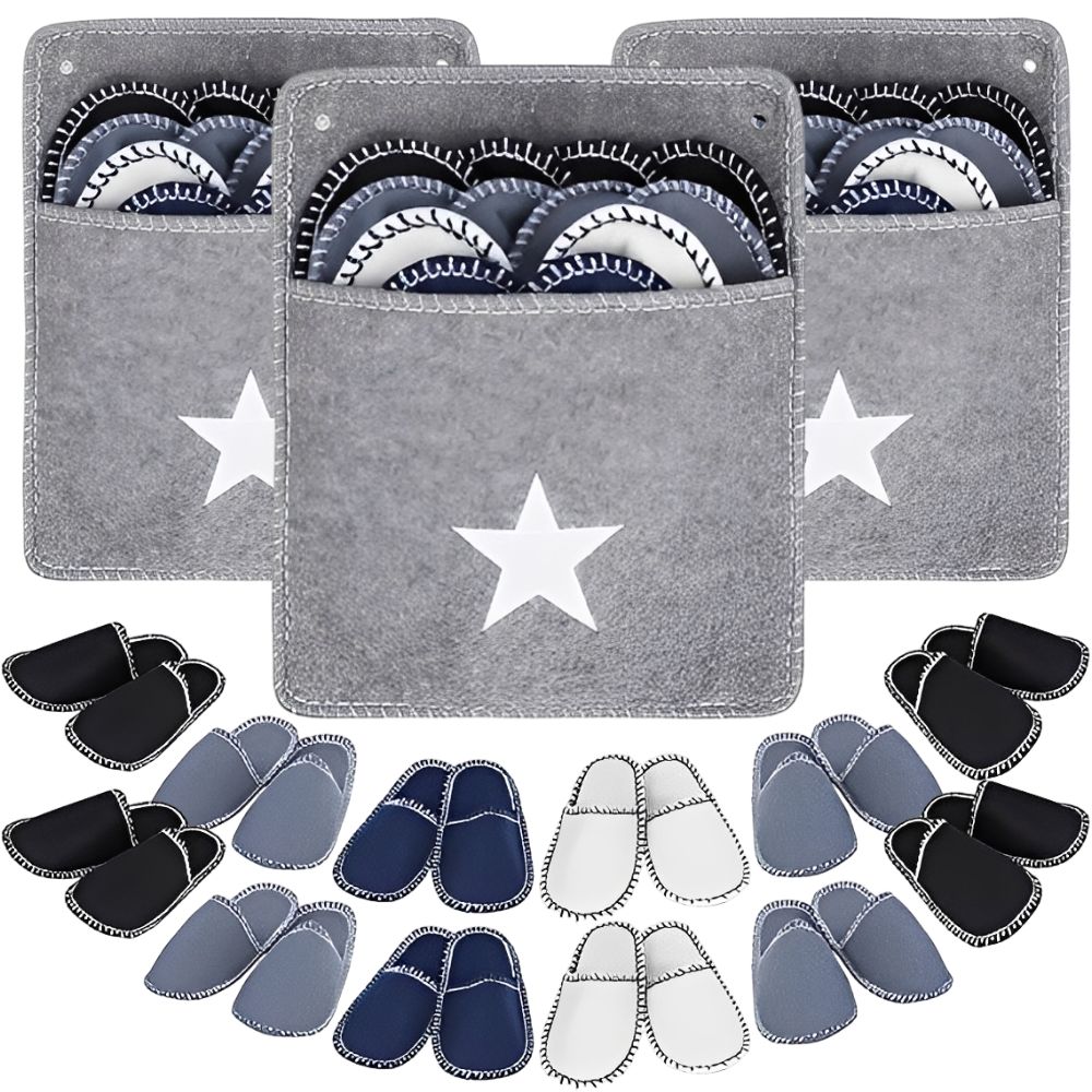 1 Set 6 Pairs Disposable Felt  - Shoe Bag Travel ulasan dan harga