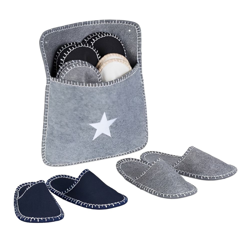 1 Set 6 Pairs Disposable Felt  - Shoe Bag Travel ulasan dan harga