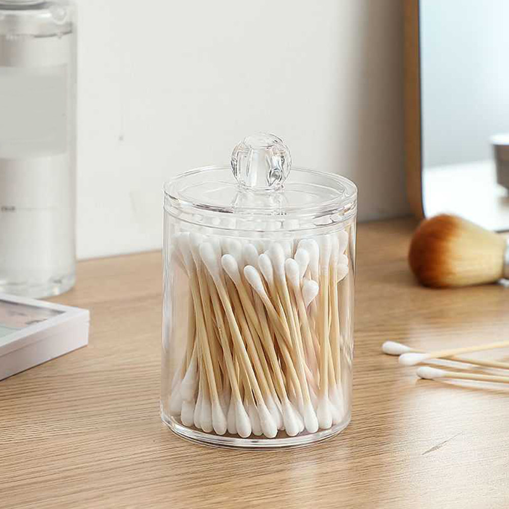 Clear Cotton Ball Dispenser Co - Travel Accessories Holder ulasan dan harga