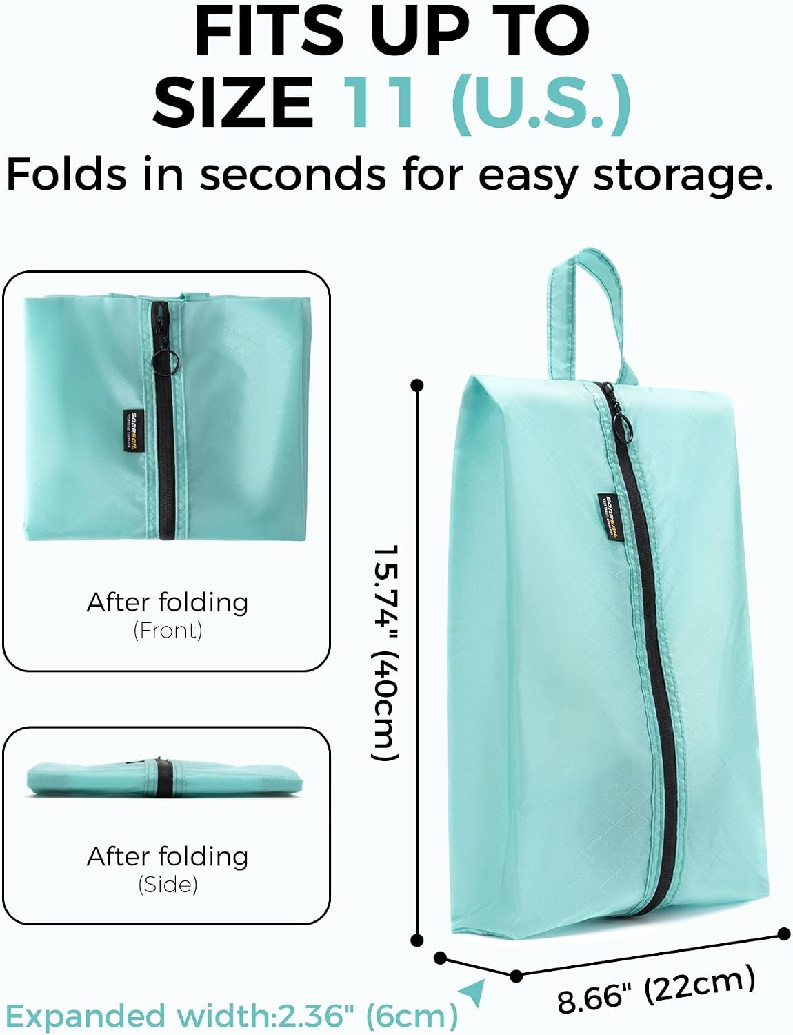 2 Pack Shoe Bags for Travel, W - Shoe Bag Travel ulasan dan harga