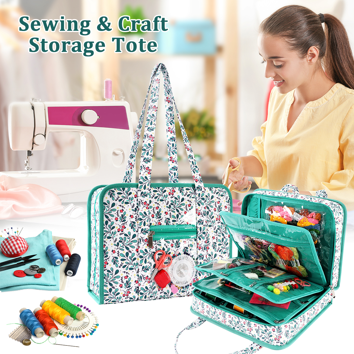 Embroidery Tools Kit Storage B - Travel Accessories Kit Bag ulasan dan harga