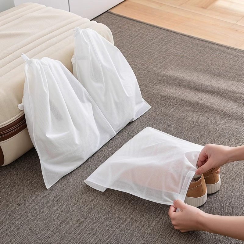 Drawstring Shoe Storage Bag Du - Shoe Bag Travel ulasan dan harga