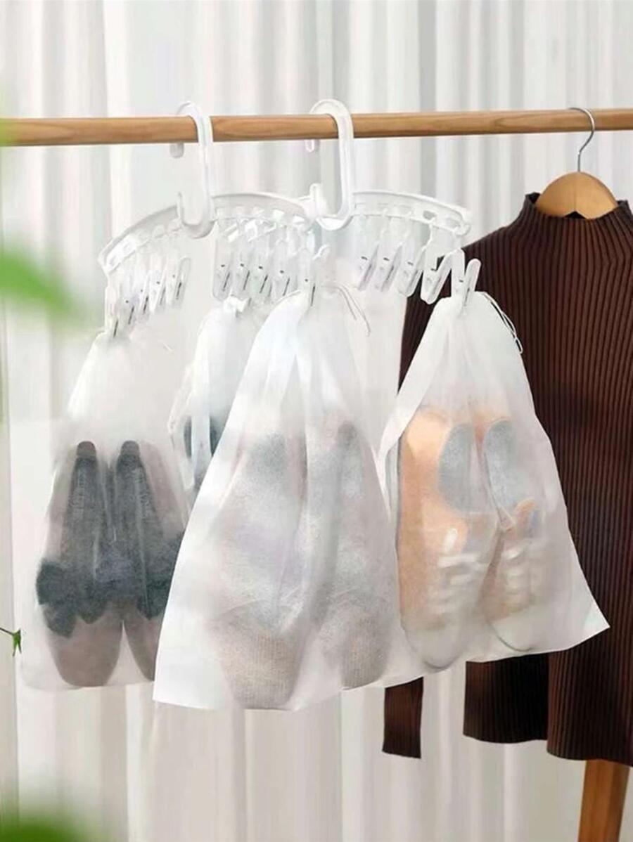 50pcs White Nonwoven Shoe Stor - Shoe Bag Travel ulasan dan harga