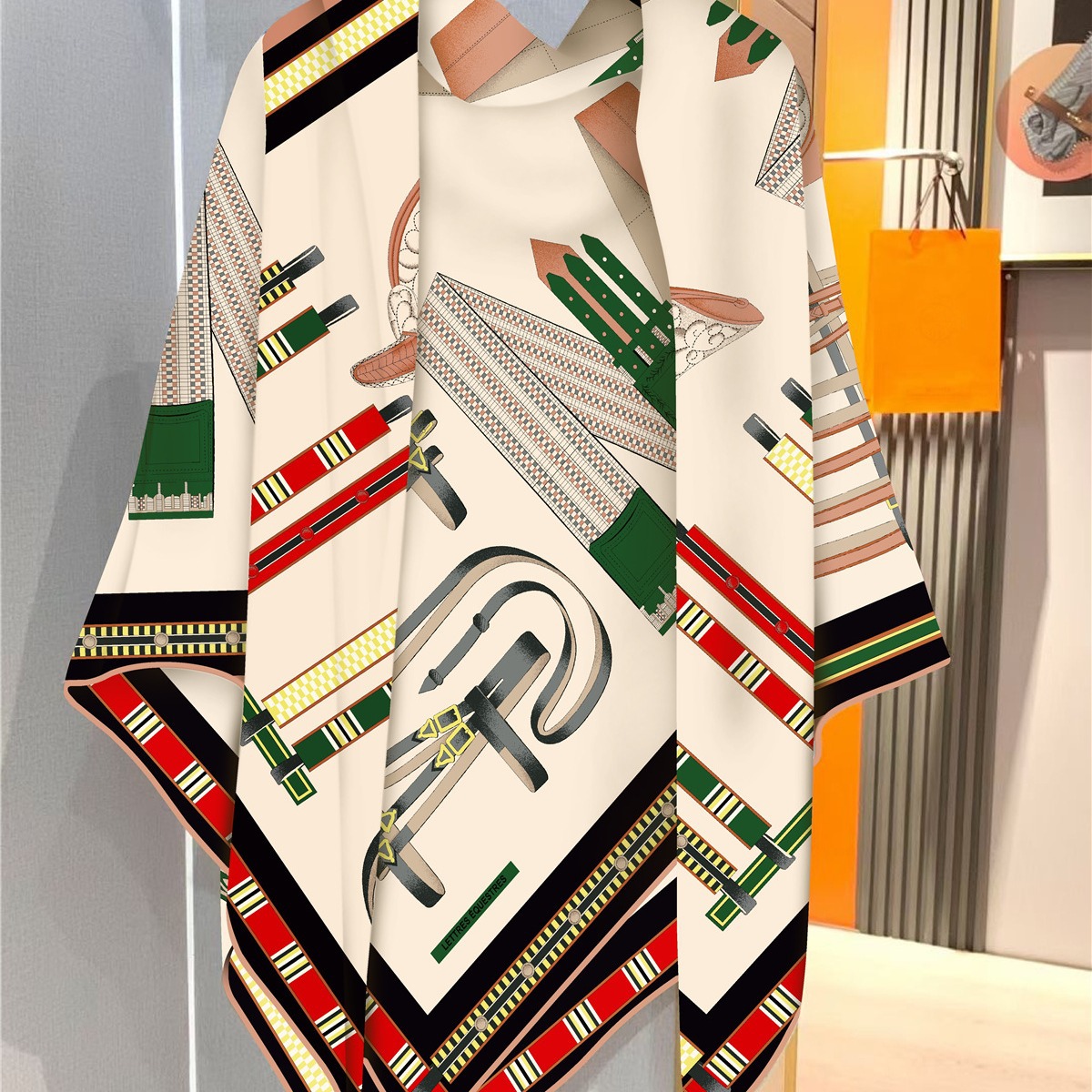 Faux Silk Wool Warm Scarf Wome - Travel Accessories Gifts For Women ulasan dan harga