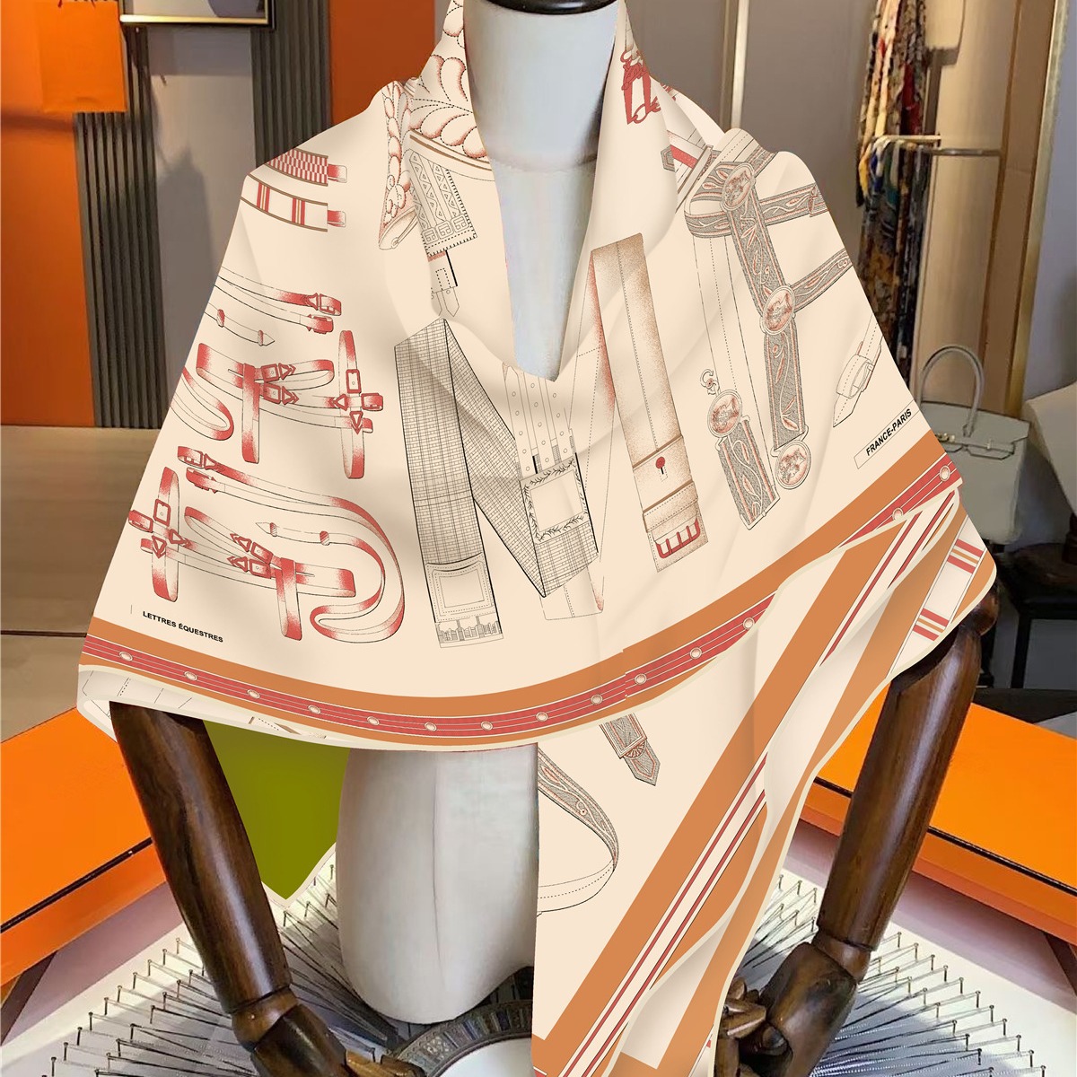 Faux Silk Wool Warm Scarf Wome - Travel Accessories Gifts For Women ulasan dan harga