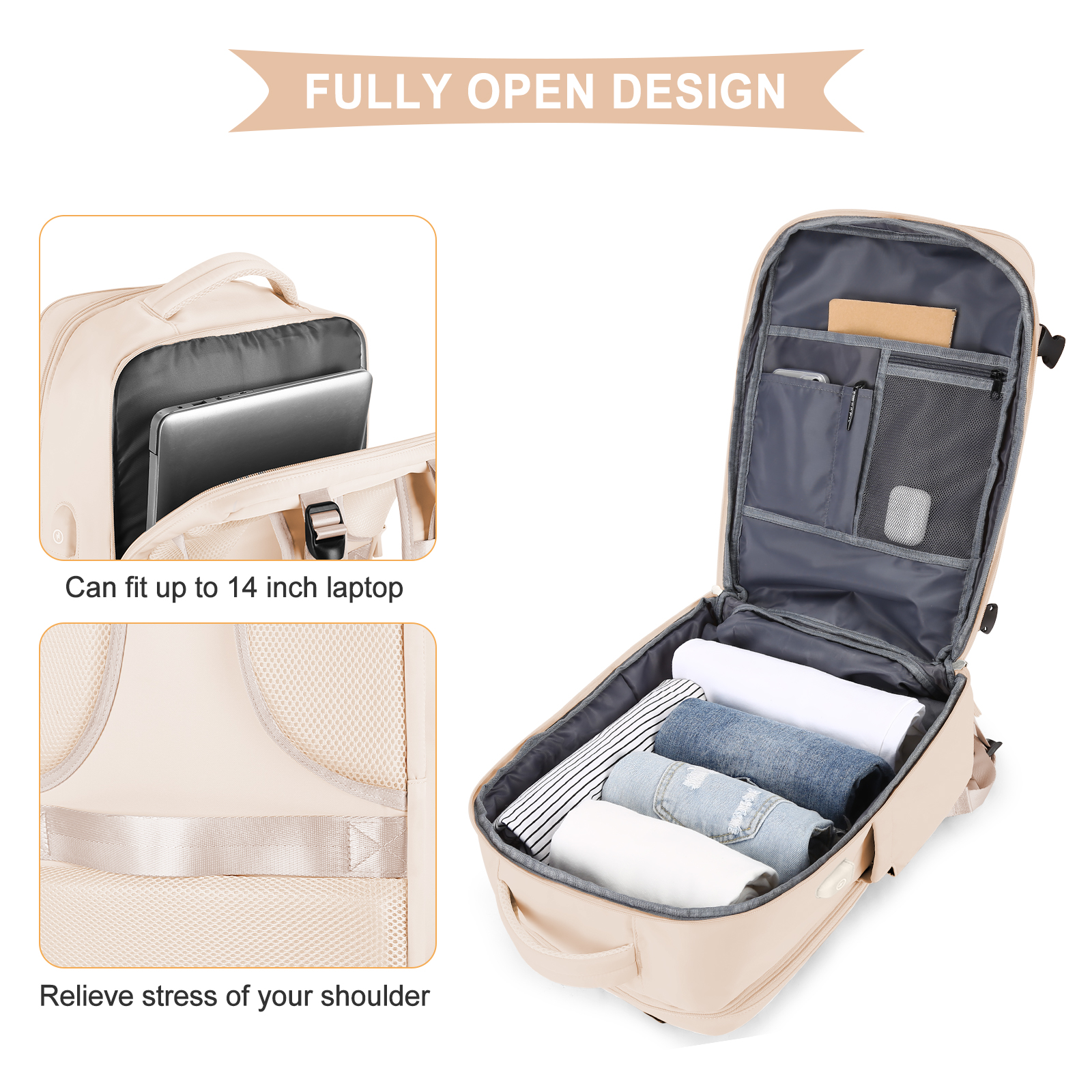Large Travel Backpack for Men  - Shoe Bag Travel ulasan dan harga