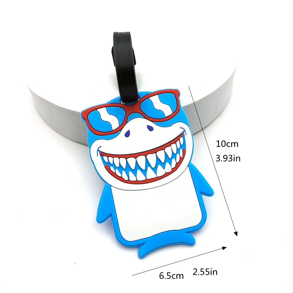 1PCS Cute Shark Luggage Tag Bo - Travel Access ulasan dan harga