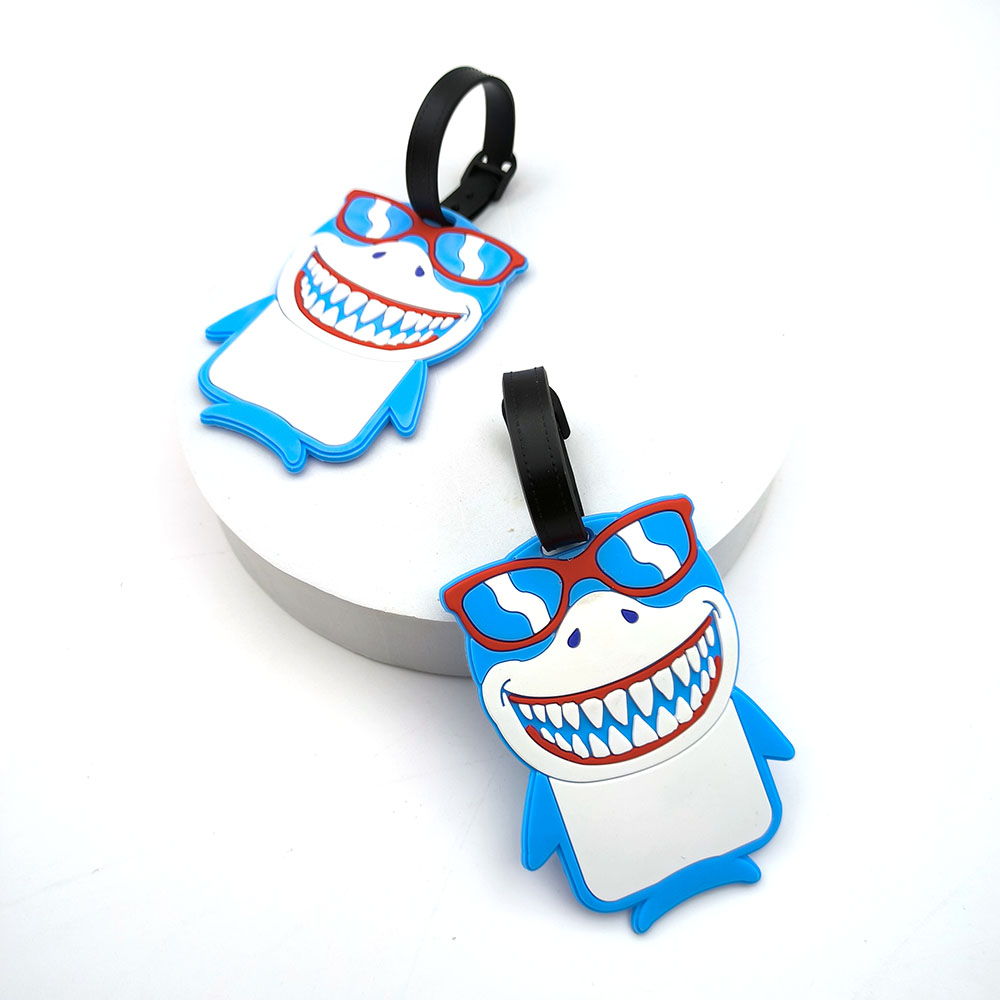 1PCS Cute Shark Luggage Tag Bo - Travel Access ulasan dan harga