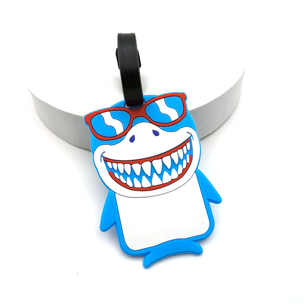 1PCS Cute Shark Luggage Tag Bo - Travel Access ulasan dan harga