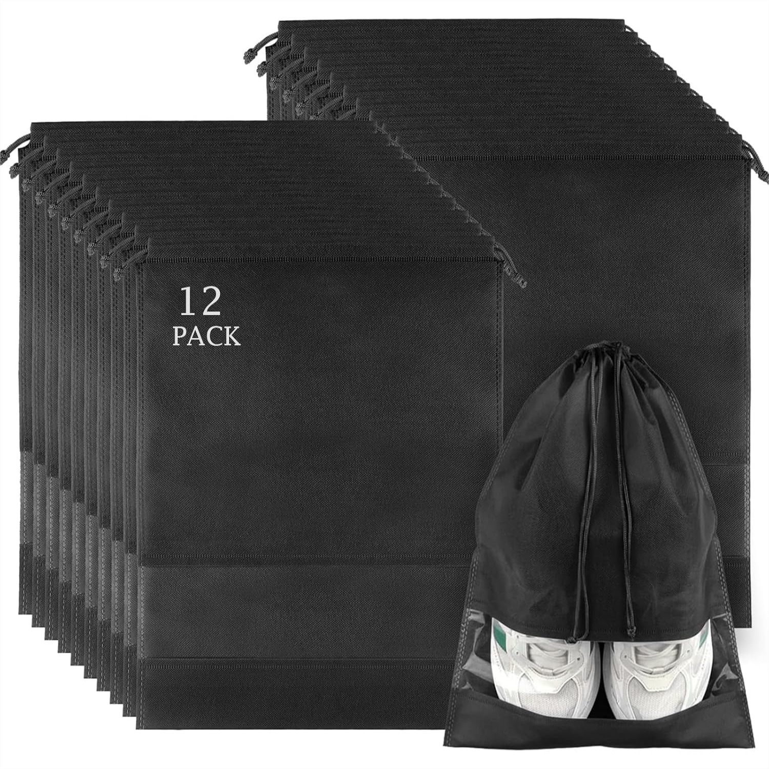 12 Pack Large Shoe Bags with C - Shoe Bag Travel ulasan dan harga