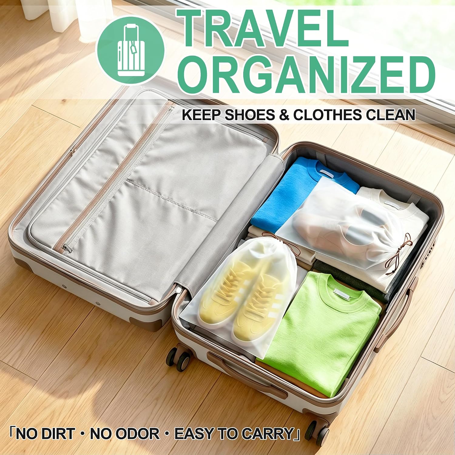 Large Clear Shoe Bags for Trav - Shoe Bag Travel ulasan dan harga